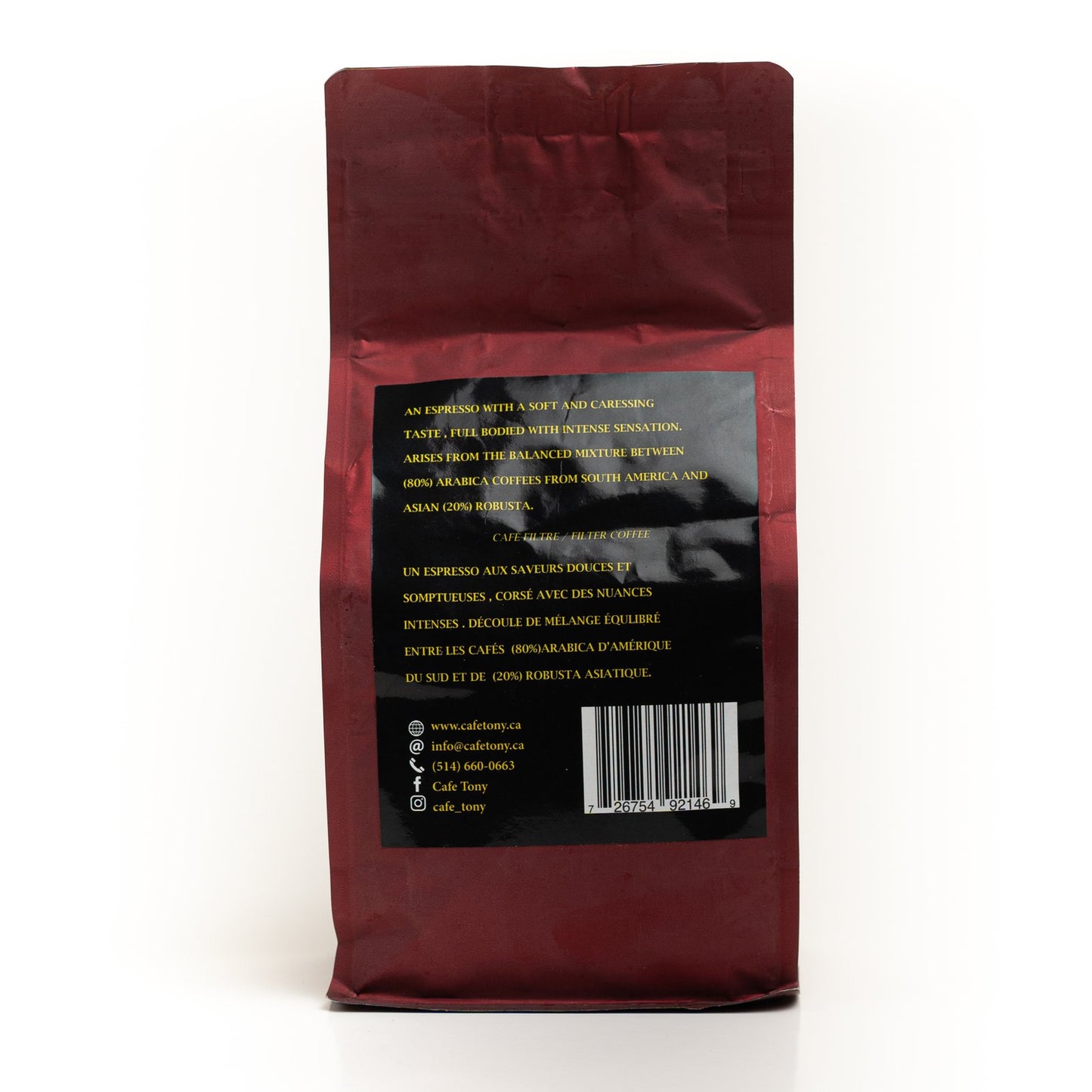 Ground coffee